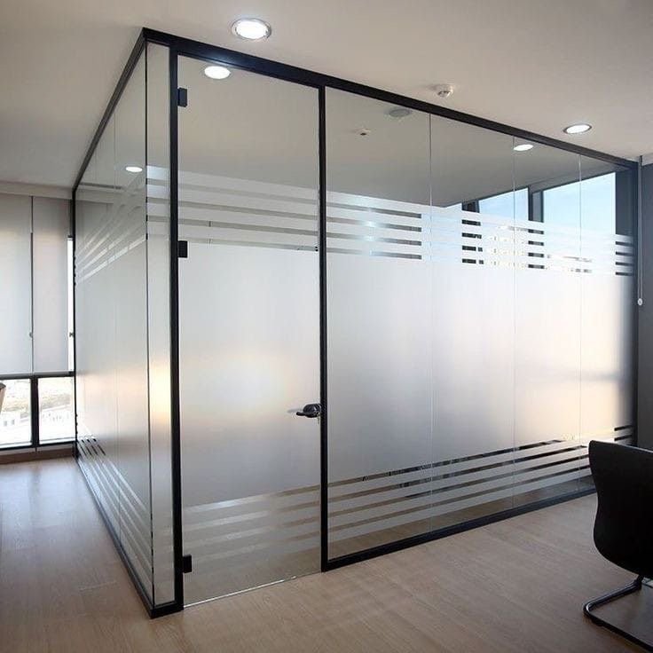 Glass partition workshop view